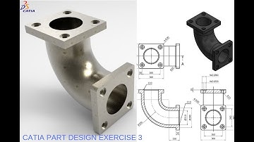catia tutorials | simple part design exercise 3 | cadtech mahi