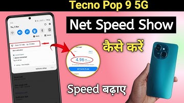 Tecno pop 9 net speed show/Tecno pop 9 me net speed kaise dekhe/network speed setting/Tecno mobile