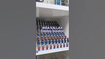 Clear Window Solution and 90 Minifigure Display Stand for IKEA Kallax #minifigures #ikea #lego