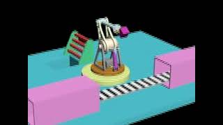 Animation 3D Max Software Robot Arm.