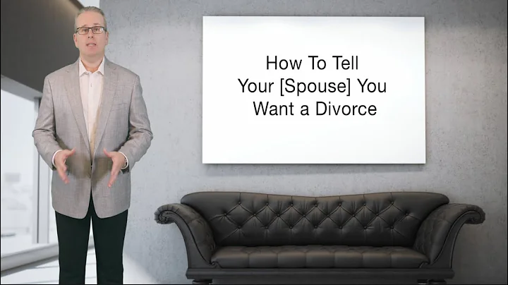 How To Tell Your Spouse You Want a Divorce