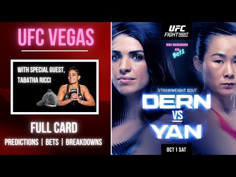 UFC Mackenzie Dern vs Xiaonan | Full Card | Breakdowns | Predictions | BET$