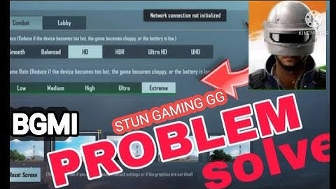 Network connection not initialized problem solved in BGMI 🔥 HOW TO CHANGE GRAPHIC IN BGMI