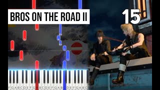 TPR - Bros on the Road II (from End of the Road) - 15 - Final Fantasy XV Piano Tutorial | Note Chart