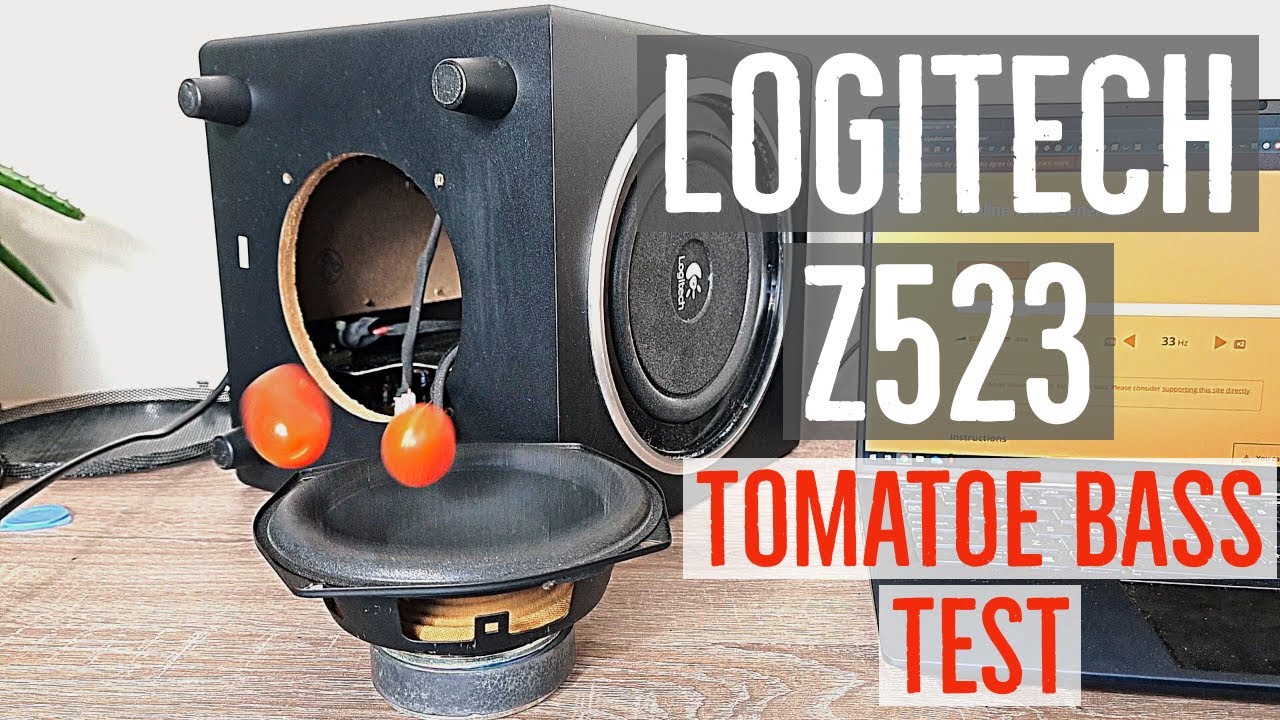 Logitech Z523 Speakers Disassembly Bass Tone Test - YouTube