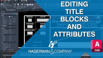 AutoCAD How to Edit Attributes on Title Blocks