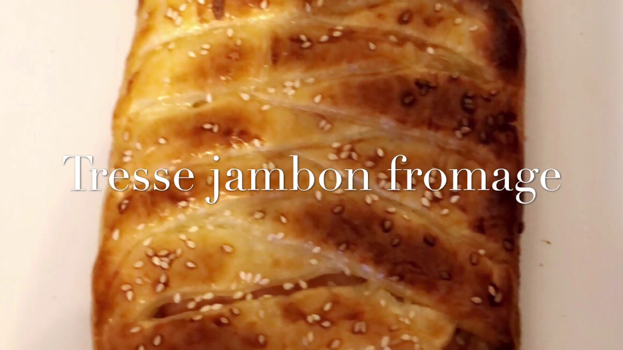 Tresse au jambon Fromage feuilletée - YouTube