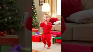 Christmas Baby Dancing: Festive Cheer and Missing Lyrics! #shorts