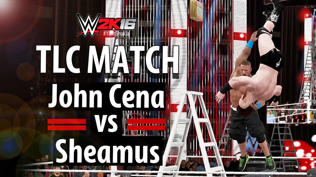 WWE 2K16 John Cena vs Sheamus TLC MONEY IN THE BANK Match YouTube