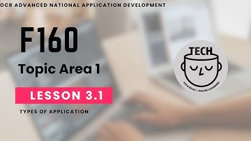 Types of Application | 1.3.1 | F160 | OCR AAQ | Application Developer | OCR Advanced National