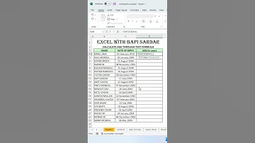 How to Calculate AGE through Text Formula | #msexcel #reels #exceltutorial #excelclasses #viralreels
