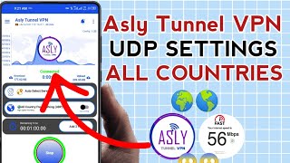 How To Setup Asly Tunnel VPN with all Country UDP Settings For Secure Browsing  screenshot 3
