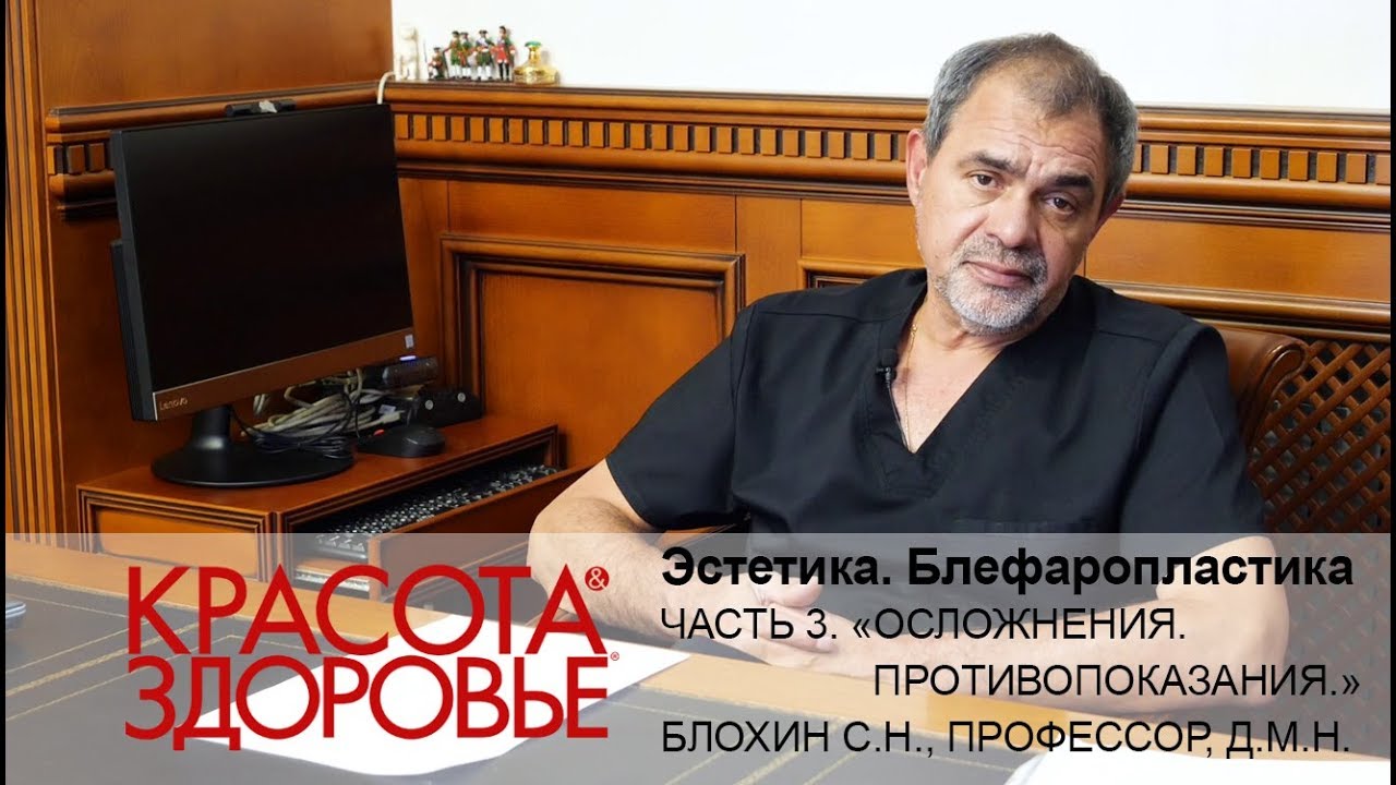 ЭСТЕТИКА. Профессор, д.м.н. Блохин С.Н. Блефаропластика. Часть 3. Осложнения и противопоказания