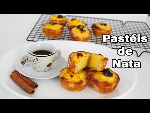 Pastéis de Nata | Portuguese Custard Tarts | Portuguese Egg Tarts
