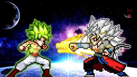 Goku Legendary SSJ V2 (New) (Download) VS Xeno Goku V3 (all form) in Jump Force Mugen