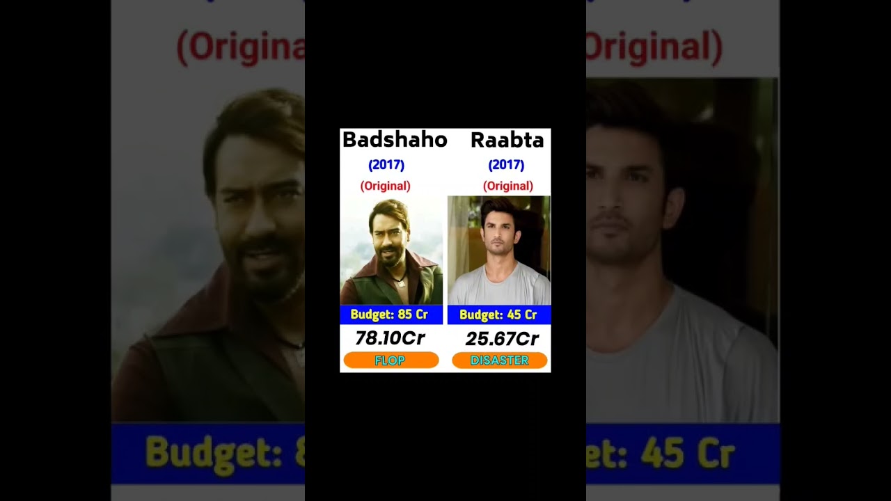 Badshaho vs Raabta movie comprises and Boxoffice collections life time collections 