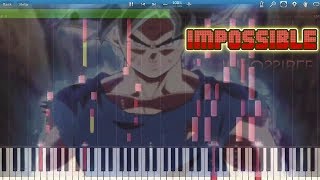 Ultra Instinct Goku / Ultimate Battle - IMPOSSIBLE REMIX DBS (Tutorial) [Synthesia] Instrumental chords