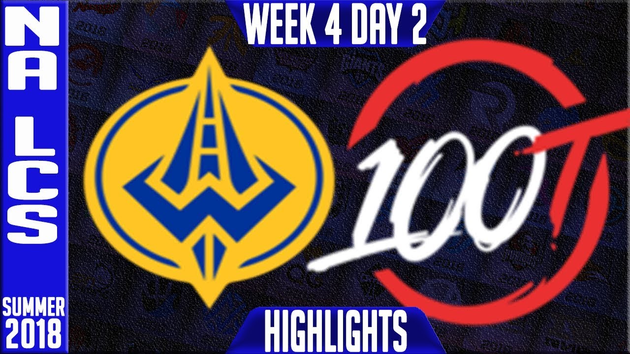 GGS vs 100 HIGHLIGHTS | NA LCS Summer 2018 Week 4 Day 5 | Golden Guardians vs 100 Thieves