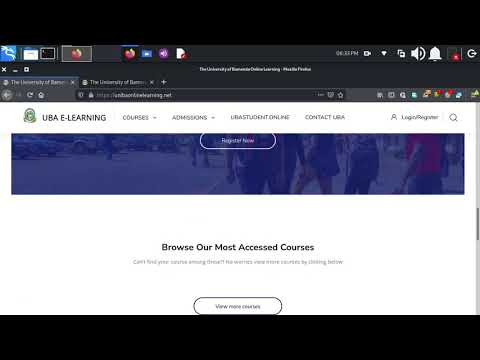 Creating an account on Uniba Online Learning Platform