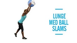 Lunge Medicine Ball Slams