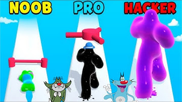 BLOB RUNNER 3D / Android iOS Gameplay OGGY and Jack in Hindi voice