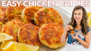 CHICKEN PATTIES - Leftover CHICKEN Recipe