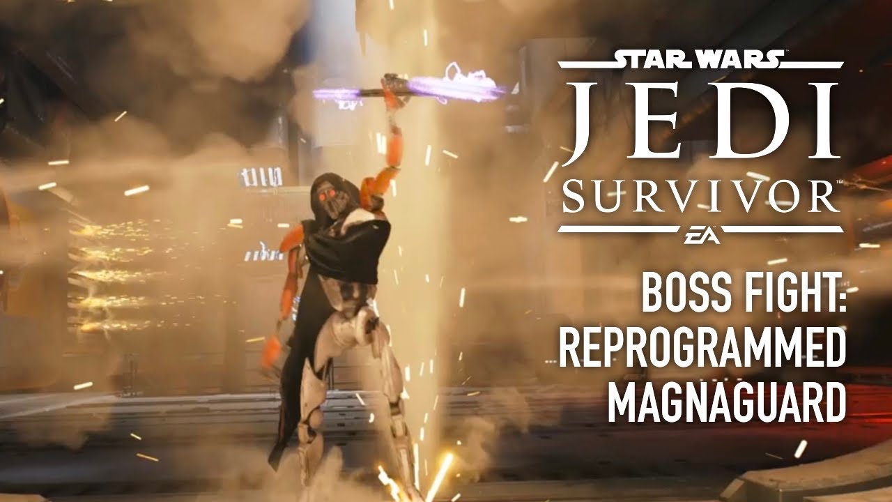 STAR WARS Jedi: Survivor - Reprogrammed Magnaguard - Boss Fight - YouTube
