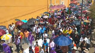 procesión de semana santa en ciudad Serdán, Puebla de nuestro padre Jesús de las tres caídas