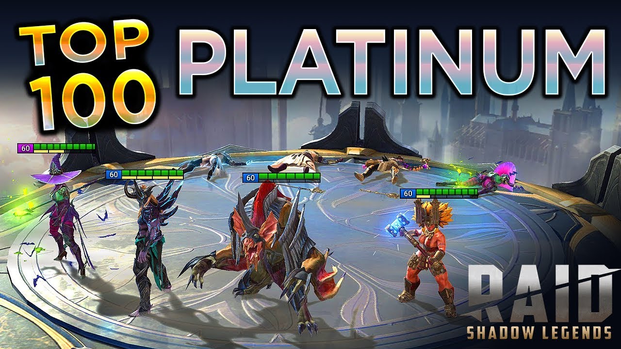 Top 100 Platinum Arena Raid Shadow Legends Youtube