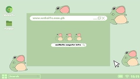 Cute Aesthetic Computer Log In Intro Templates - Free Download and For Use (no text)