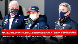 Marko over introductie nieuwe krachtbron Verstappen: 'Spa is nog geen optie' | GPFans News