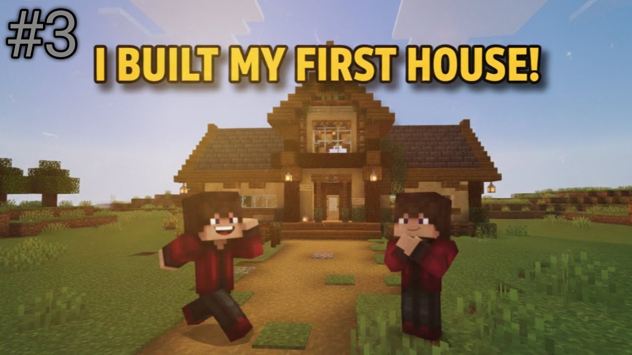 I Built My First House In Minecraft 🤩| Minecraft Video - YouTube