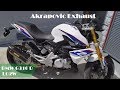 BMW G310 R Stock vs Akrapovic, Performace Muffler Exhaust