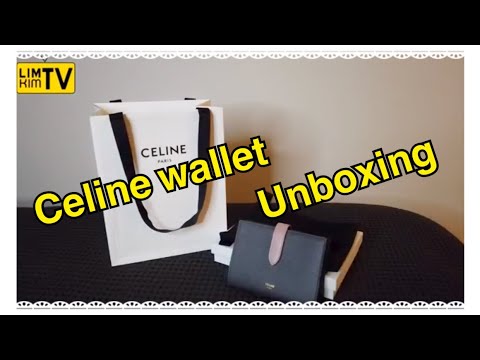 Celine wallet unboxing - YouTube