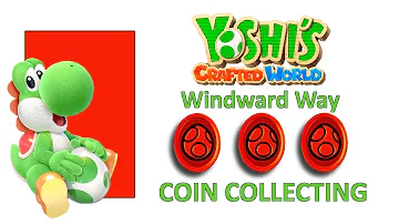 Yoshi's Crafted World 20 Red Coins in Windward Way