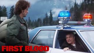 Worst cop power trip ever puts the entire town in danger 🫣 First Blood | Sylvester Stallone