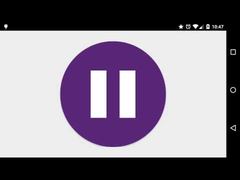 Pause to Play Material Animation