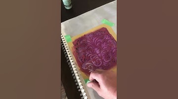 How to Make Rococo Stencil with Cricut #short #stencilart