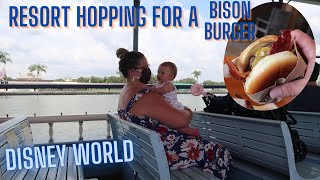 DISNEY WORLD RESORT HOPPING FOR BISON BURGER AT WILDERNESS LODGE AND DOLE WHIP AT POLYNESIAN