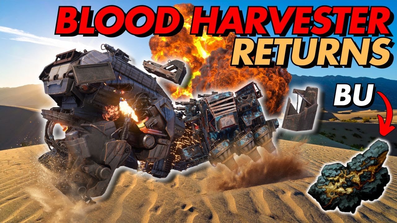 URANIUM WARS WITH WALKERS! BLOOD HARVESTER RETURNS! - Crossout