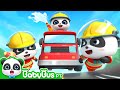 Bombeirinhos Panda, Vai Vai Vai 🐼🚒 | BabyBus Brasil | As Profissões para Crianças | Músicas Infantis