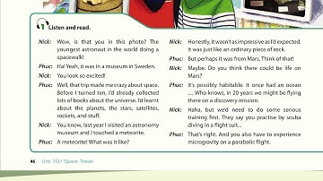 Luyện Nghe TIếng Anh Lớp 9 unit 10, Getting started, 1 Listen And Read