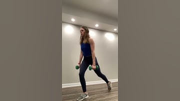 Alternating reverse lunge bicep curl