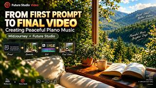From First Prompt to Final Video: Creating Peaceful Piano Music | MidJourney + Future Studio screenshot 2
