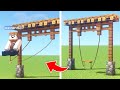 マインクラフト : 実際に動くブランコの作り方(コマンド・MODなし) _ Minecraft: How To Build Working Swing