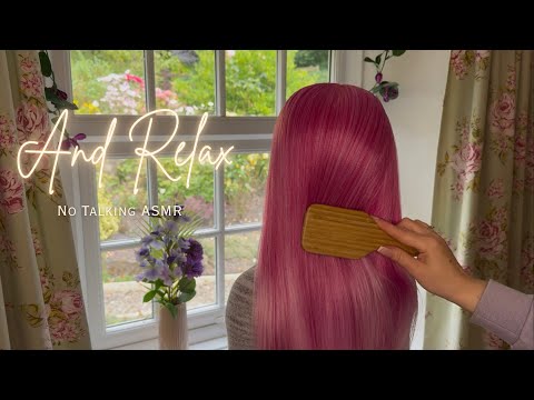 ASMR Hair Brushing using a Wooden Brush | No Talking for Sleep  