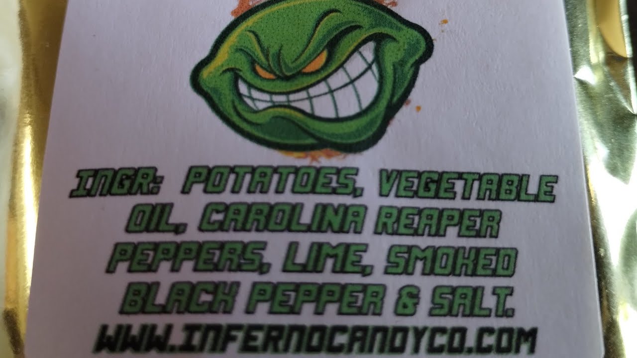 Ravage! Black pepper & lime kettle chips from Inferno Candy