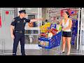 Cops Surprise Stop a Shoplifter Trying To Steal a Full Cart From Walmart