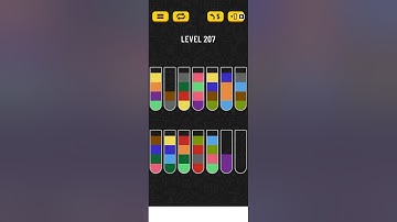 water sort puzzle level 207