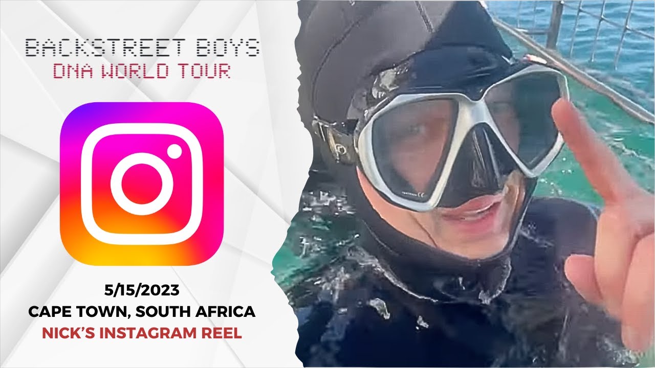 Nick Carter - Instagram 5/15/2023 - Swimming with Sharks in South Africa